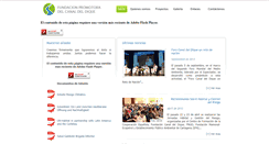 Desktop Screenshot of fundacionpromotoradelcanaldeldique.org
