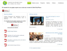 Tablet Screenshot of fundacionpromotoradelcanaldeldique.org